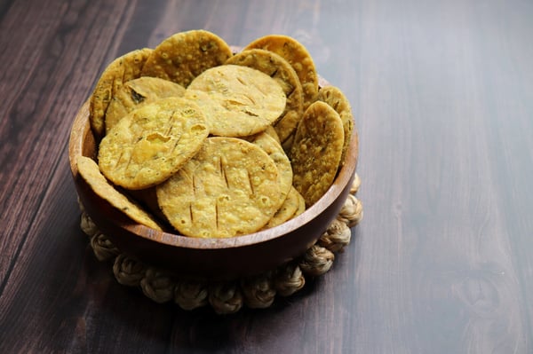 mathri crispy indian snacks