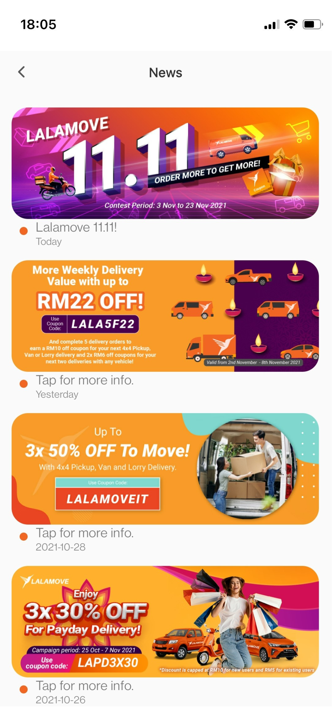 Lalamove Promo Code Singapore 20 6 Off 24 Nov 2021